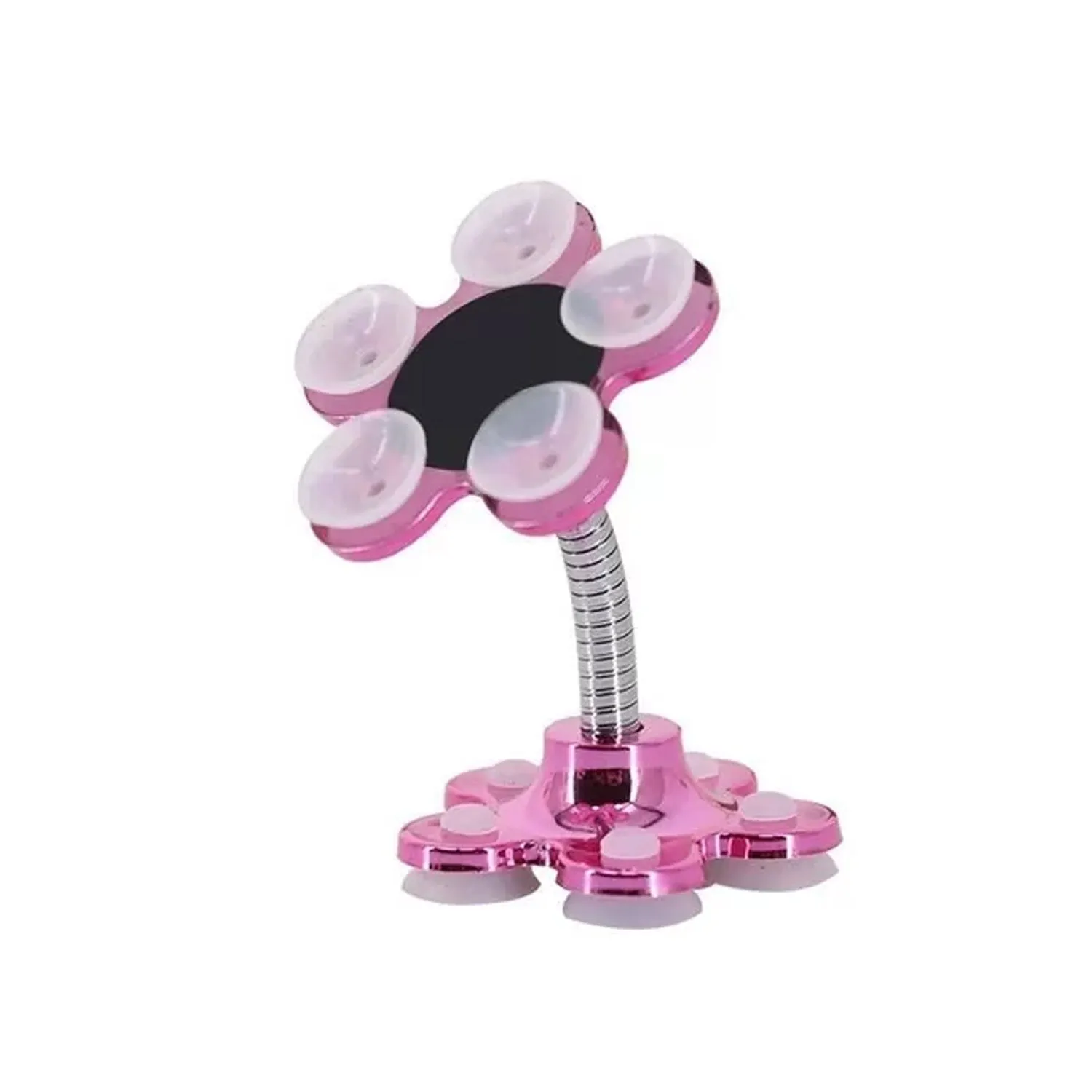 0637A Phone Holder, 360°Rotatable Phone Stand Multi-Function Double-Sided Suction Cup Mobile Phone Holder