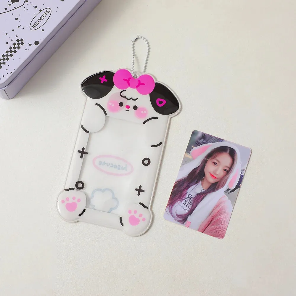 1PC Kawaii Cute PVC Animal Photo Card ID Holder