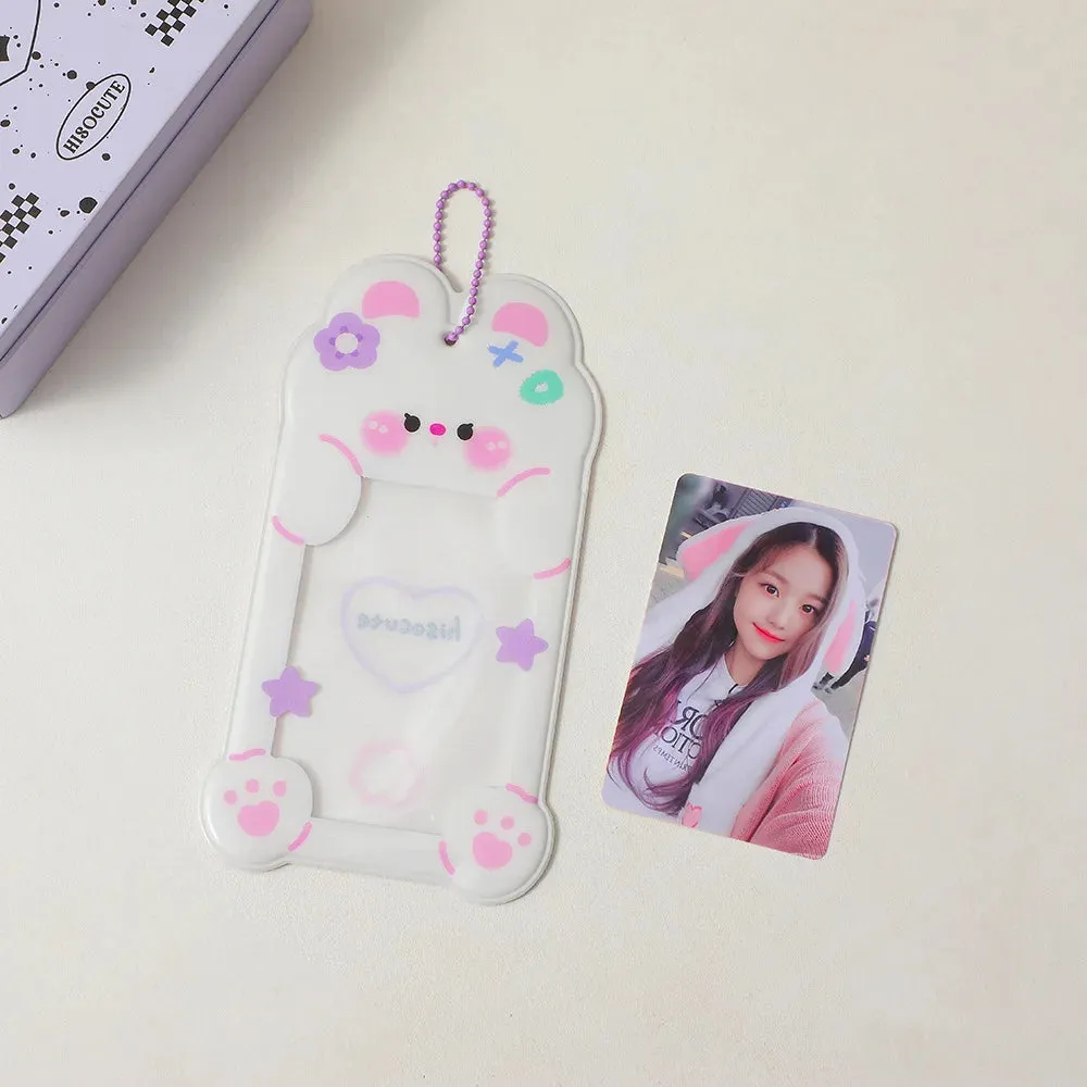 1PC Kawaii Cute PVC Animal Photo Card ID Holder