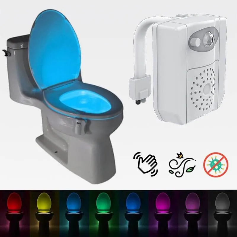 3-in-1 Toilet Bowl Night Light With Anti-Mold LED & Air Freshener  (Upgraded)