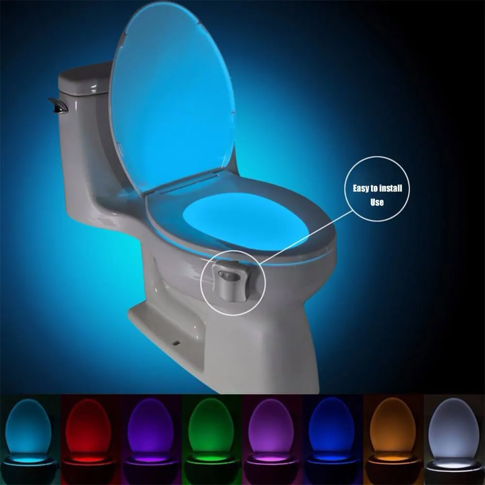 3-in-1 Toilet Bowl Night Light With Anti-Mold LED & Air Freshener  (Upgraded)