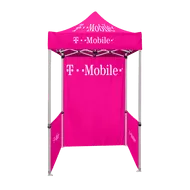 5ft x 5ft Pop Up Tent Canopy Top - T-Mobile - Pink