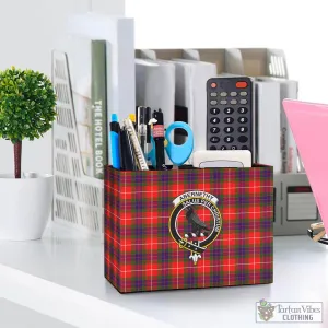 Abernethy Tartan Pen Holder with Family Crest