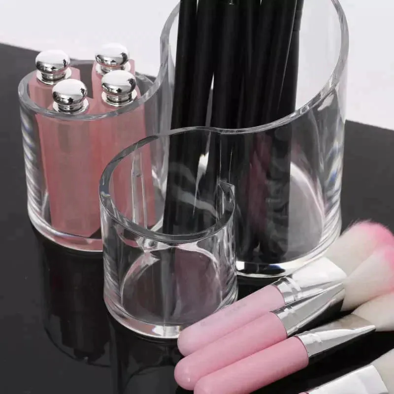 Acrylic brush holder