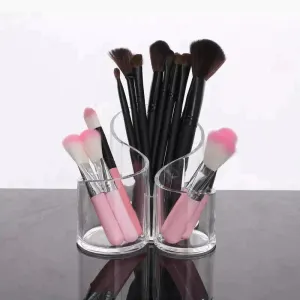 Acrylic brush holder