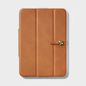 Apple iPad Mini Folio Faux Leather Case - heyday Brown