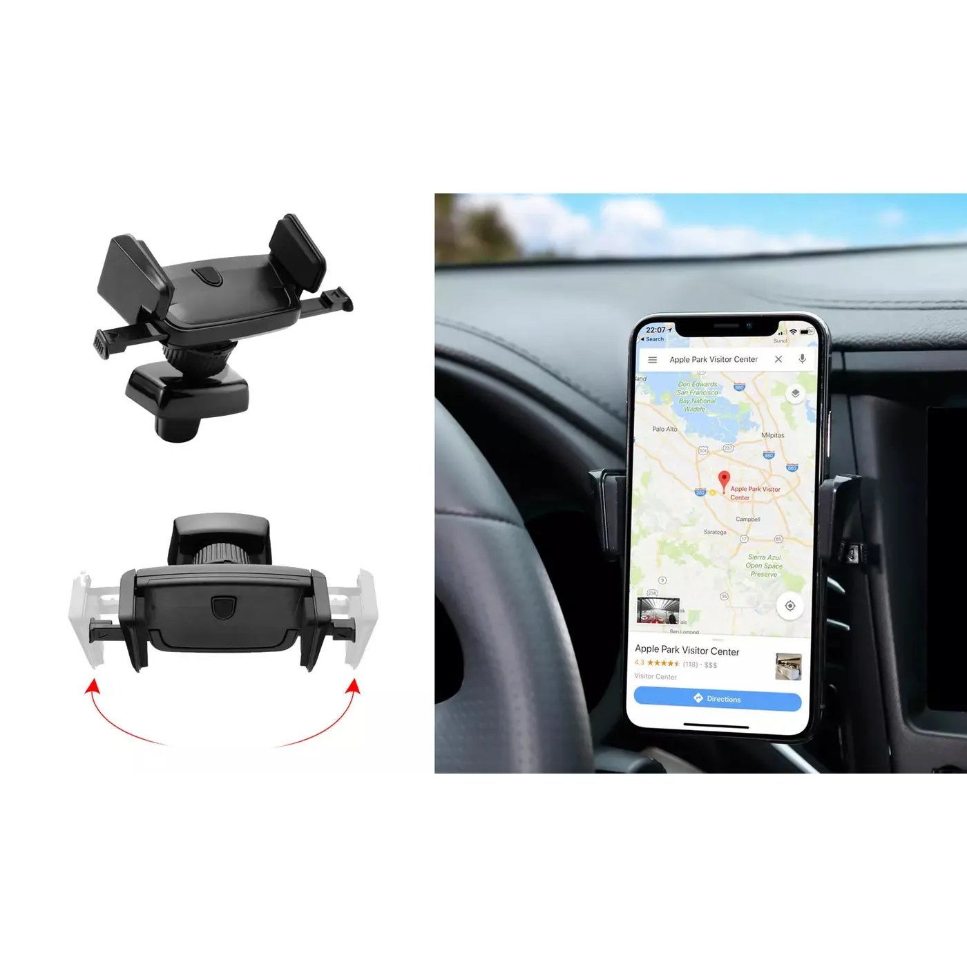 Automatic Air Vent Universal Car Mount Phone Holder for Smartphones