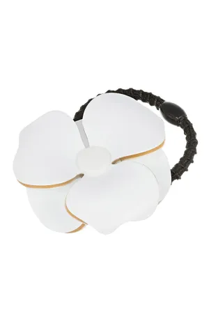 Bellflower Ponytail Holder - Latte