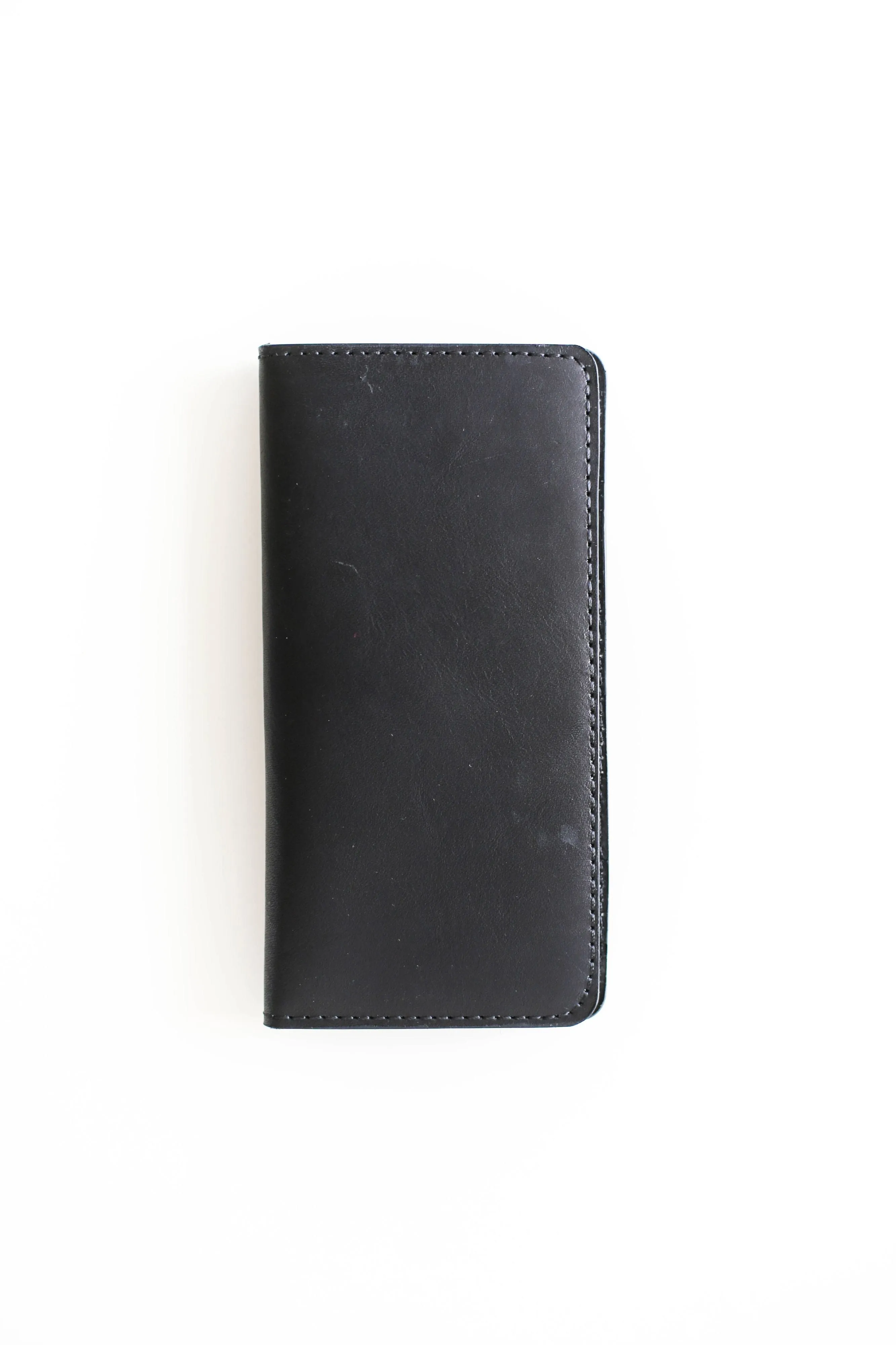 Black Bifold Leather Wallet - N01