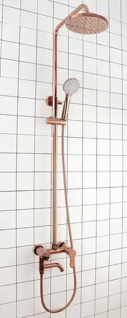 Brass Bathroom Shower Set Wall Mounted Cold Hot Mixer Shower Faucet