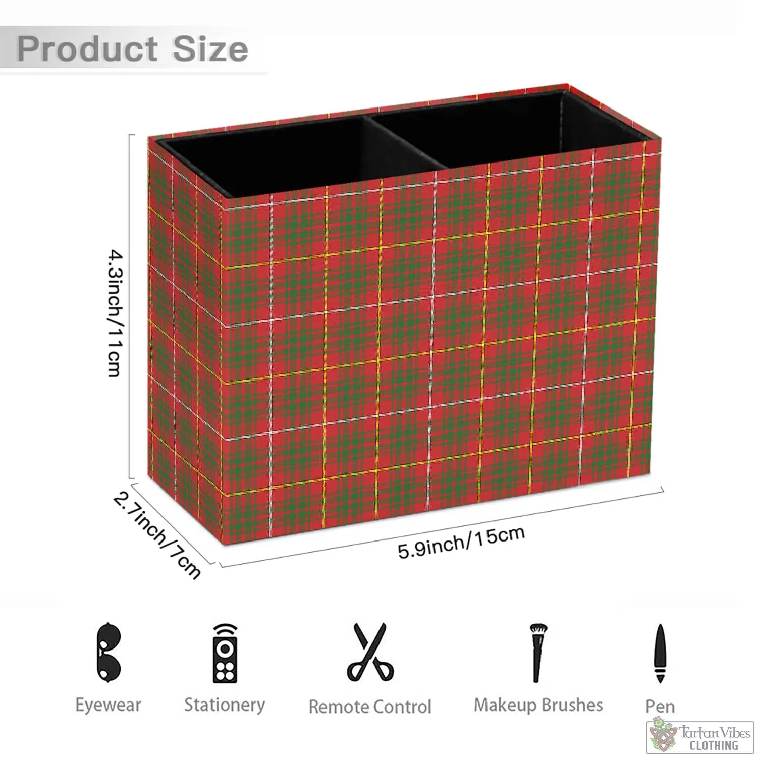 Bruce County Canada Tartan Pen Holder