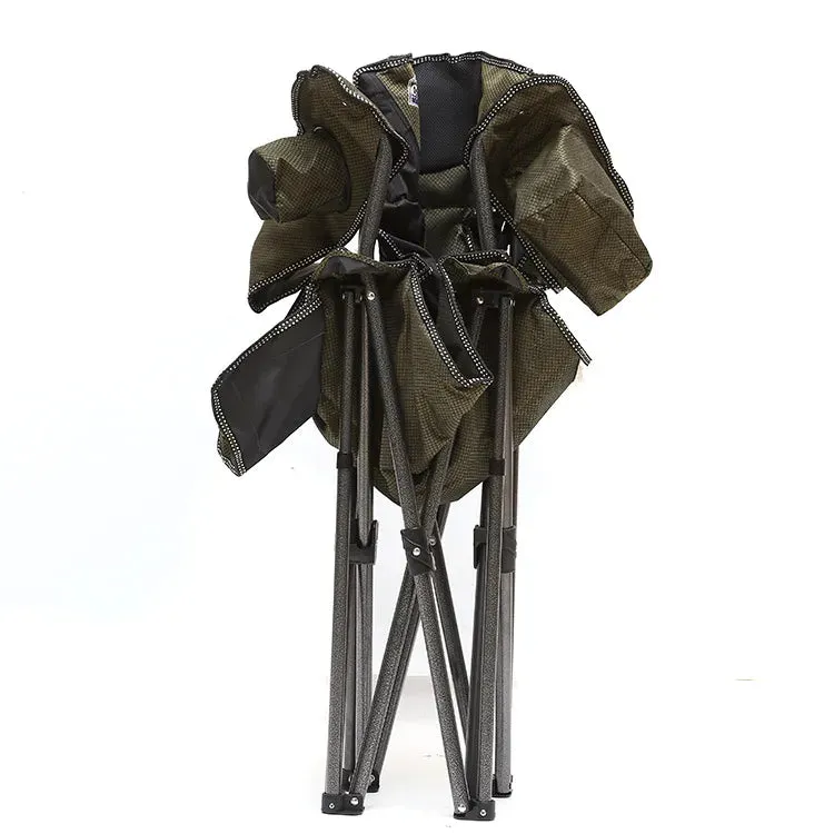 Campmaster Expedition Deluxe Camping Chair with Side Pocket Olive