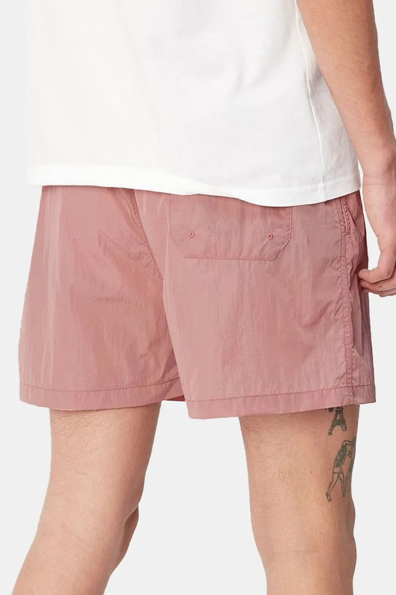 Carhartt WIP Tobes Swim Trunks (Glassy Pink/White)