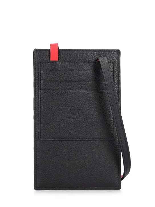 Christian Louboutin   By My Side leather phone case w/logo 