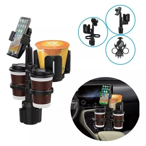 Cup Base With Adjustable Cup Holder and Mobile Phone Holder for Car