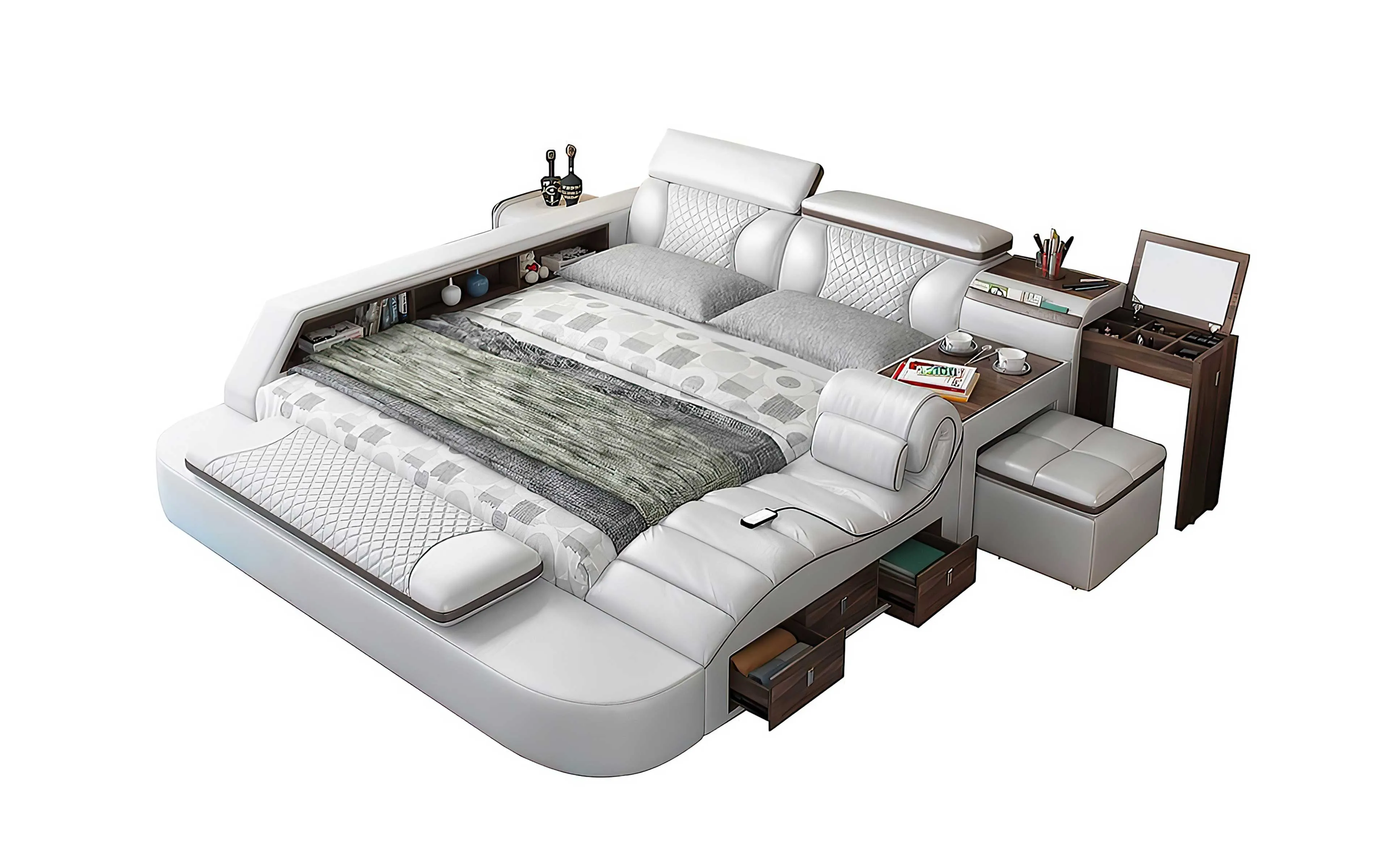 (Custom Order) Jubilee Furniture - Paxton Modern Multifunctional Smart Bed