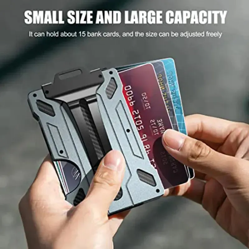 DIENQI EDC Wallet - Outdoor Card Holder Tactical Magsafe Men’s Wallet