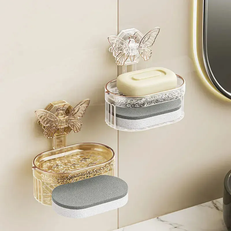 Double-Layer Suction Soap Holder