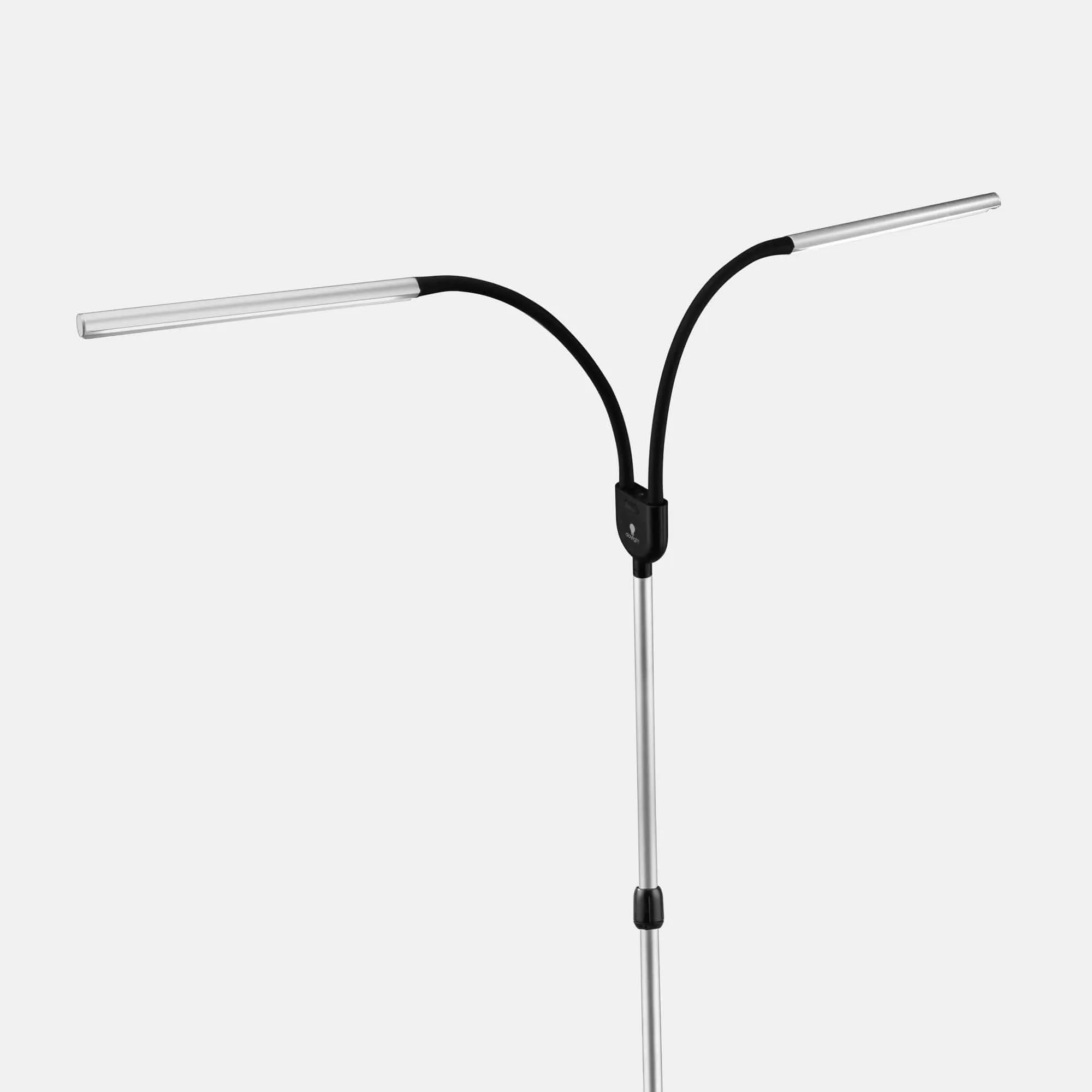 Gemini LED Floor Lamp - Two Lamps with a Phone Holder and USB