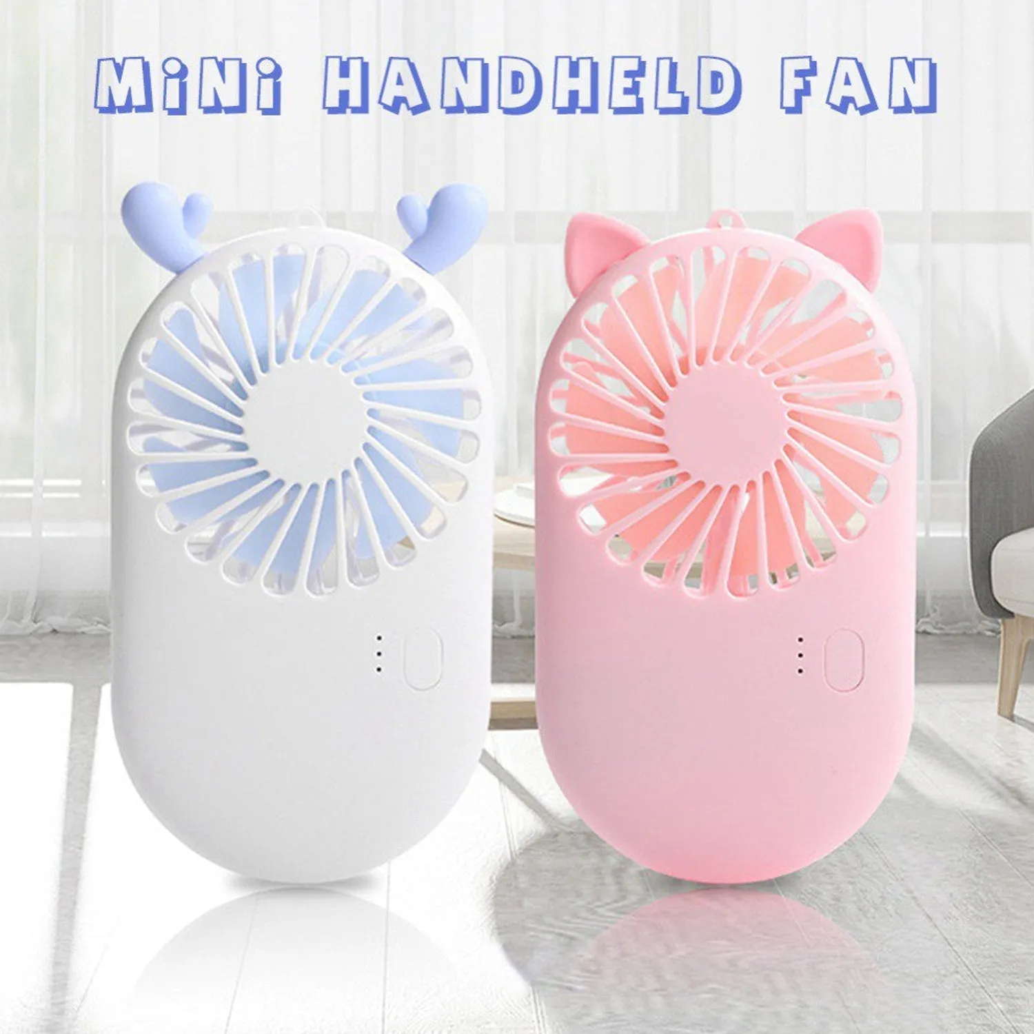 Handheld Fan Creative Mini Fan Personal Fan USB Fan Pocket Fan with Bracket Table Personal Fan for Desktop Mini Fan Mini Fans Personal Fans (Battery Not Include)