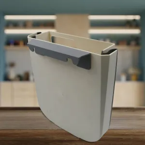 Hanging Trash Can for Kitchen Cabinet Door, Small Collapsible Foldable Waste Bins, Hanging Trash Holder for Bathroom Bedroom Office Car, Portable