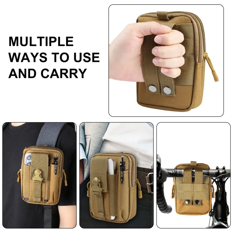 HAWEEL Hiking Belt Waist Bag Outdoor Sport Motorcycle Bag 7.0 inch Phone Pouch (Khaki)