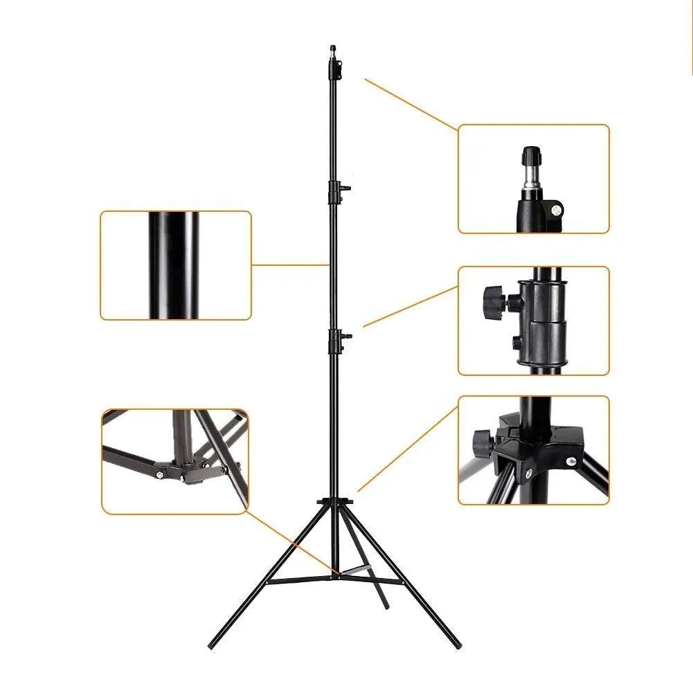 Heavy Duty 7 Feet Big Tripod Stand for Mobile and Camera Adjustable Big Tripod Stand Holder, Photo/Video Shoot, Instagram Reels/ YouTube Videos