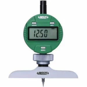 Insize 0-300MM / 0-12" Digital Dial Depth Gauge 2141-202A (Wide Base),  20 μm