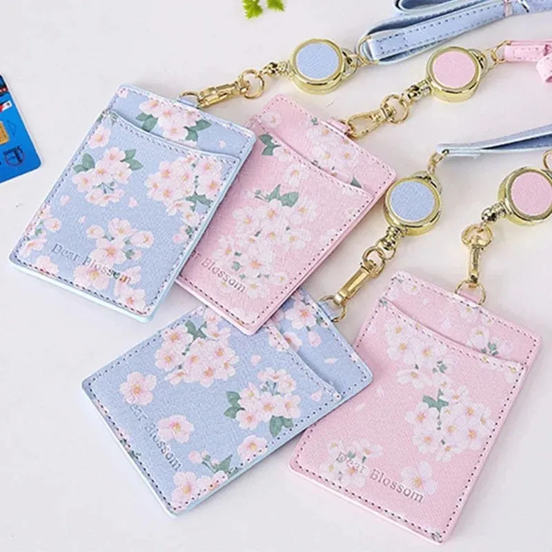 Kawaii Sakura ID Photo Card Holder Lanyard