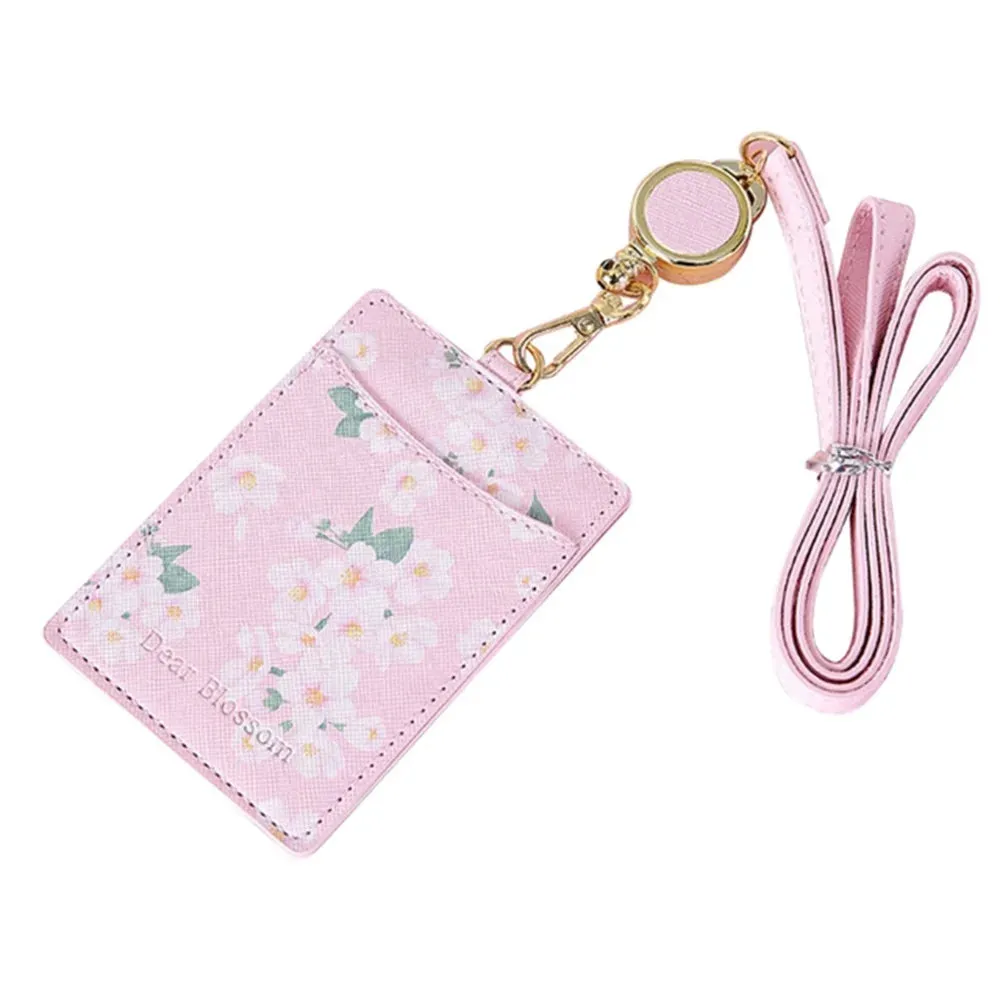 Kawaii Sakura ID Photo Card Holder Lanyard