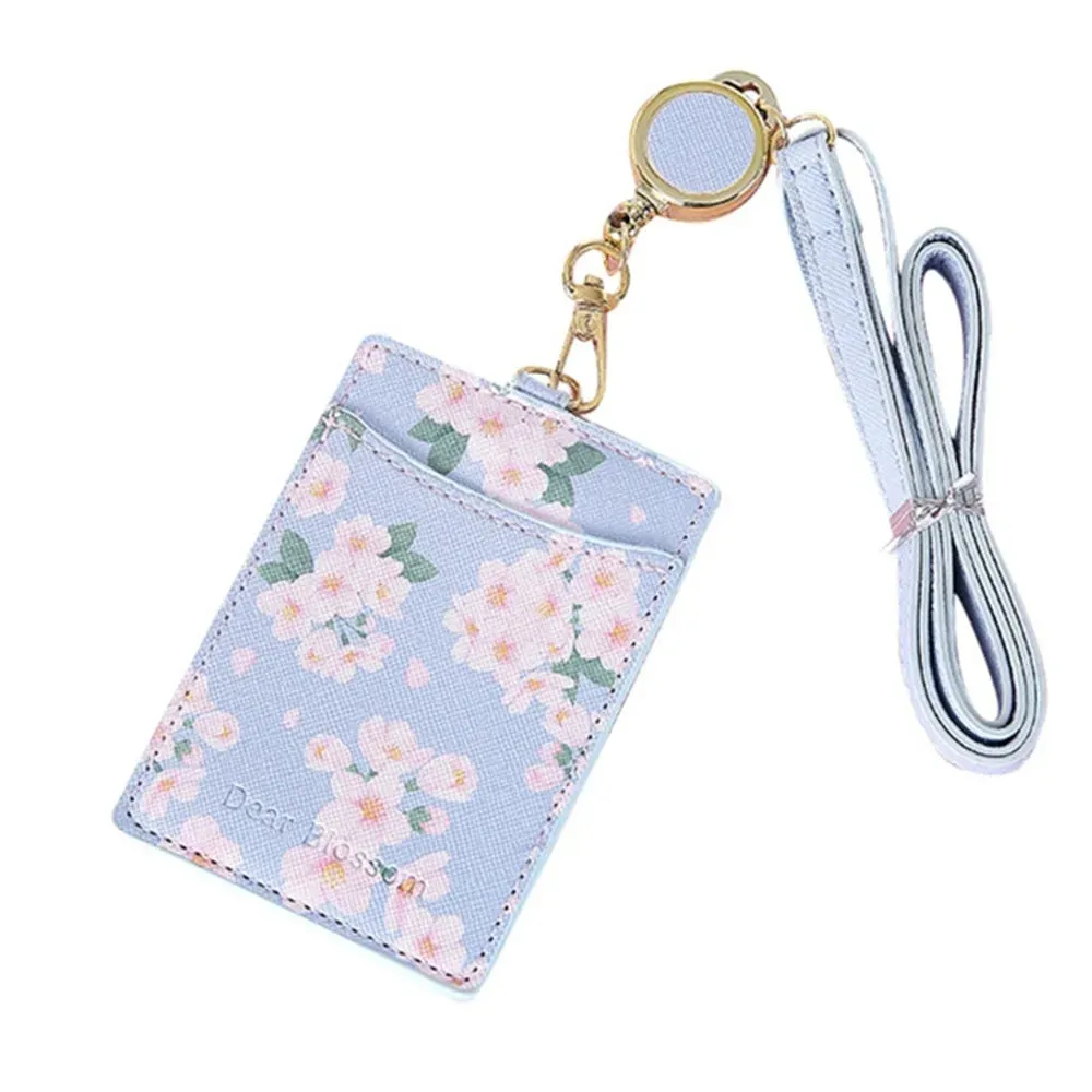 Kawaii Sakura ID Photo Card Holder Lanyard