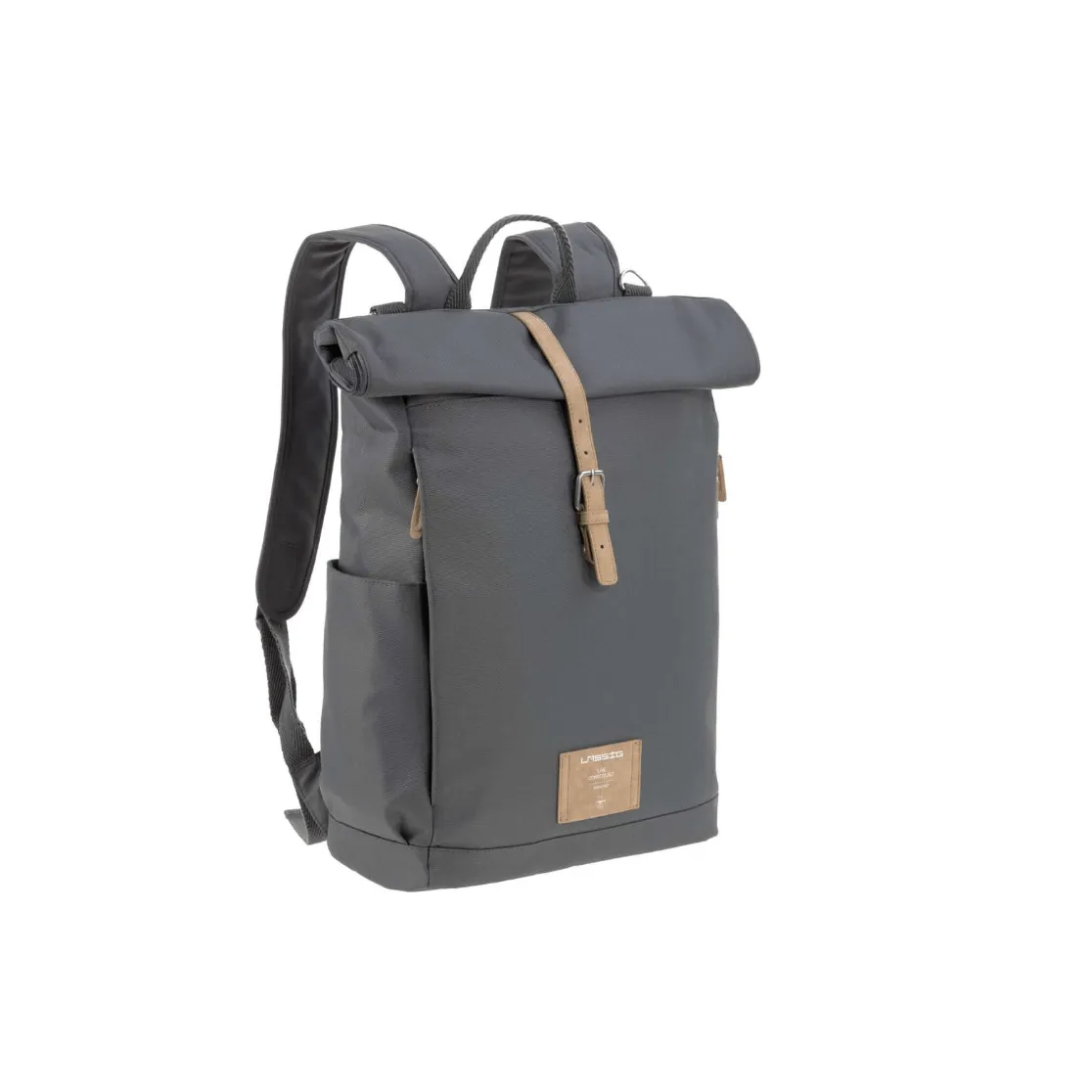 Lassig Rolltop Diaper Backpack- Anthracite