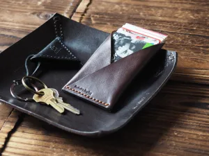 Leather Card Holder #Dark Brown