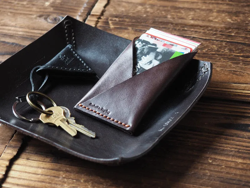 Leather Card Holder #Dark Brown