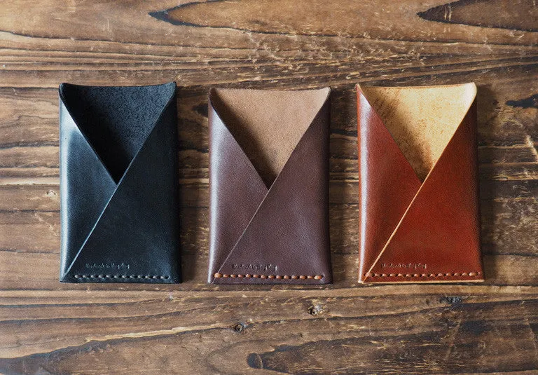 Leather Card Holder #Dark Brown