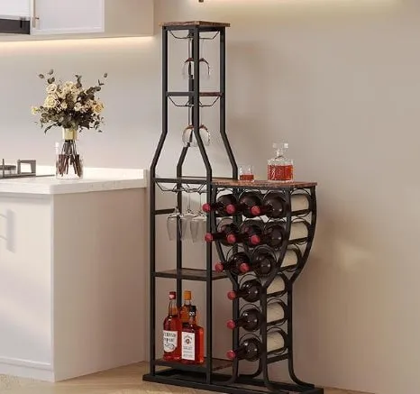 LovelyRLovely Hanging Wine Glass Holder Storage Rack