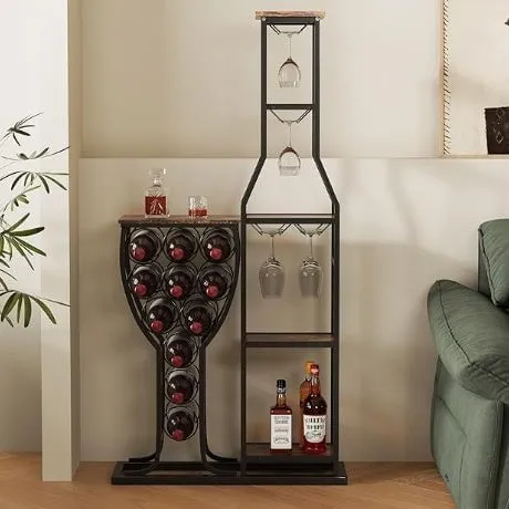 LovelyRLovely Hanging Wine Glass Holder Storage Rack