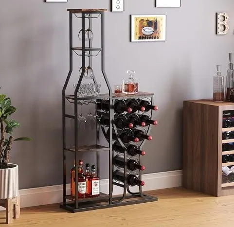 LovelyRLovely Hanging Wine Glass Holder Storage Rack