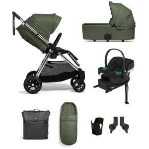 Mamas & Papas Flip XT³ 8 Piece Essentials Bundle with Car Seat in Juniper