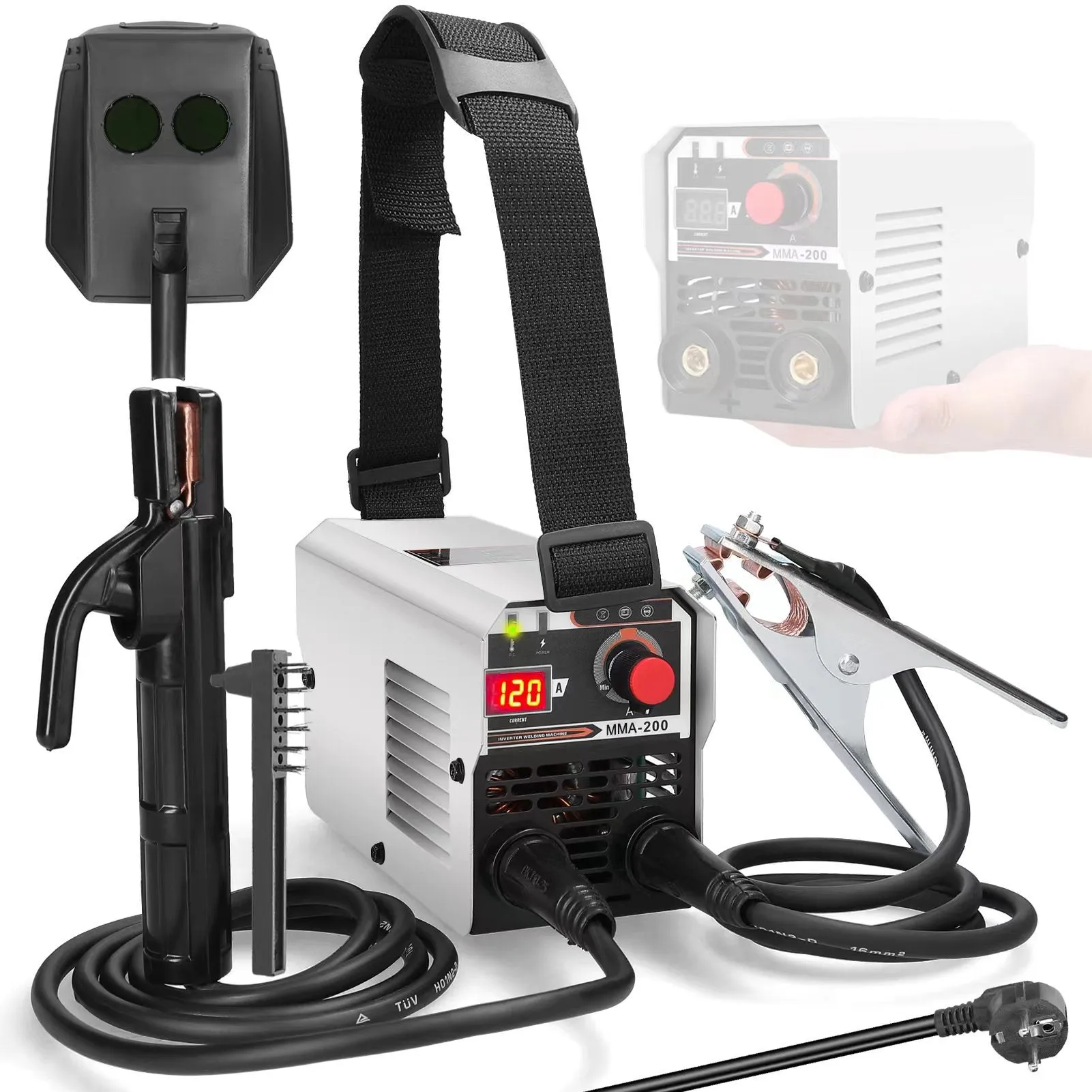 MIG MMA MAG TIG-160C Welding Machine Carbon Dioxide Gases-shelter Manual Welding Multipurpose Direct Current Inverter Welders