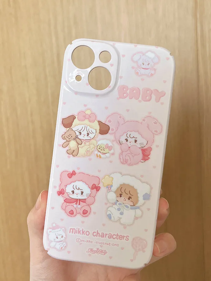 Mikko Print Cute Pink Original Phone Case