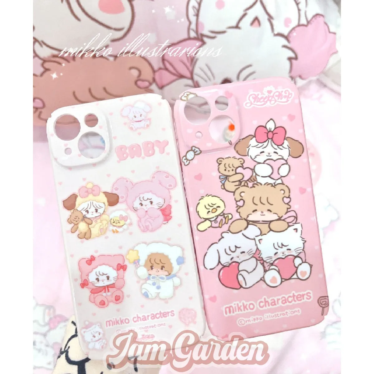 Mikko Print Cute Pink Original Phone Case