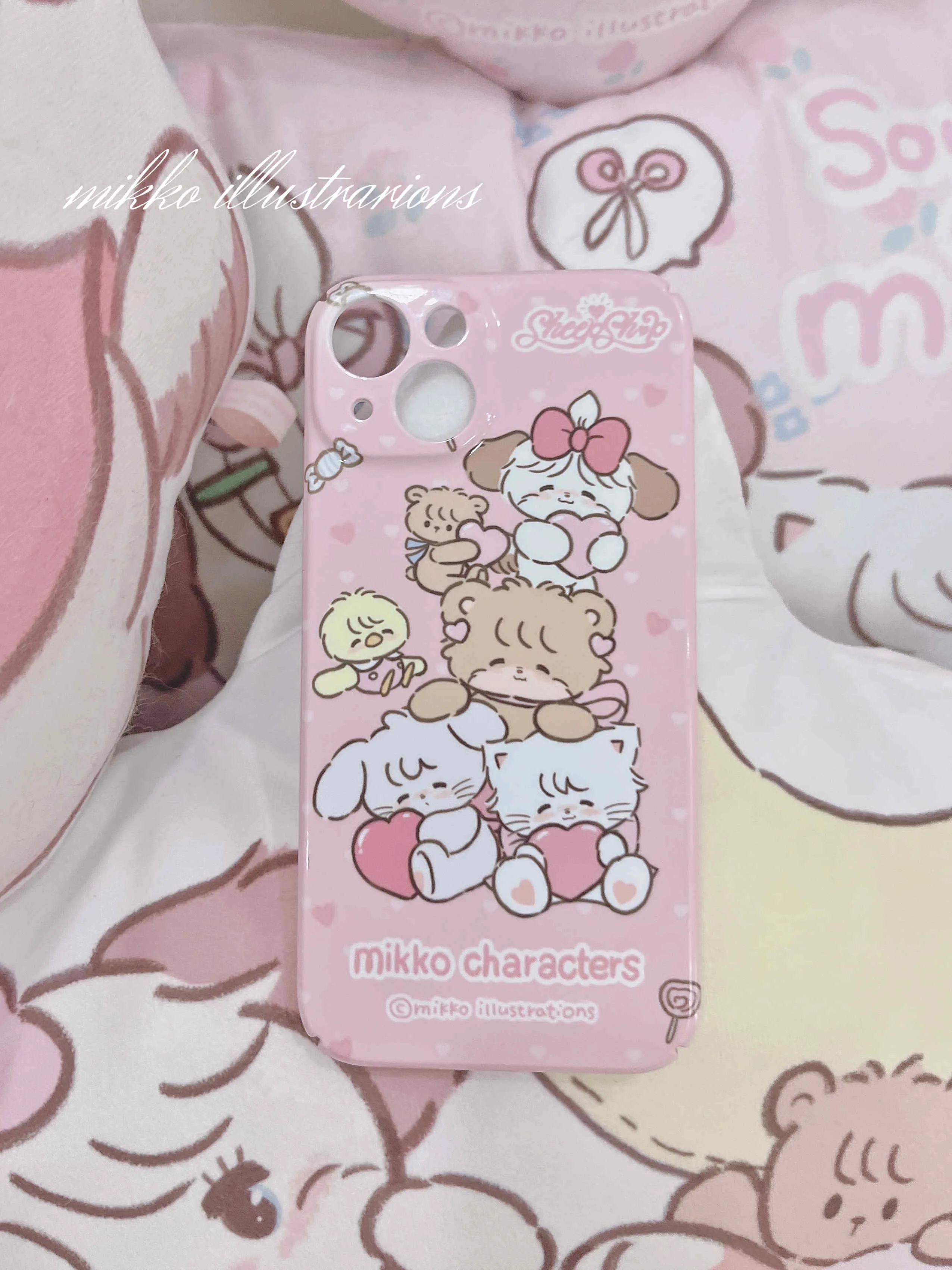 Mikko Print Cute Pink Original Phone Case