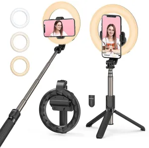 Mpow PA213B Ring Light with Tripod Stand & Phone Holder