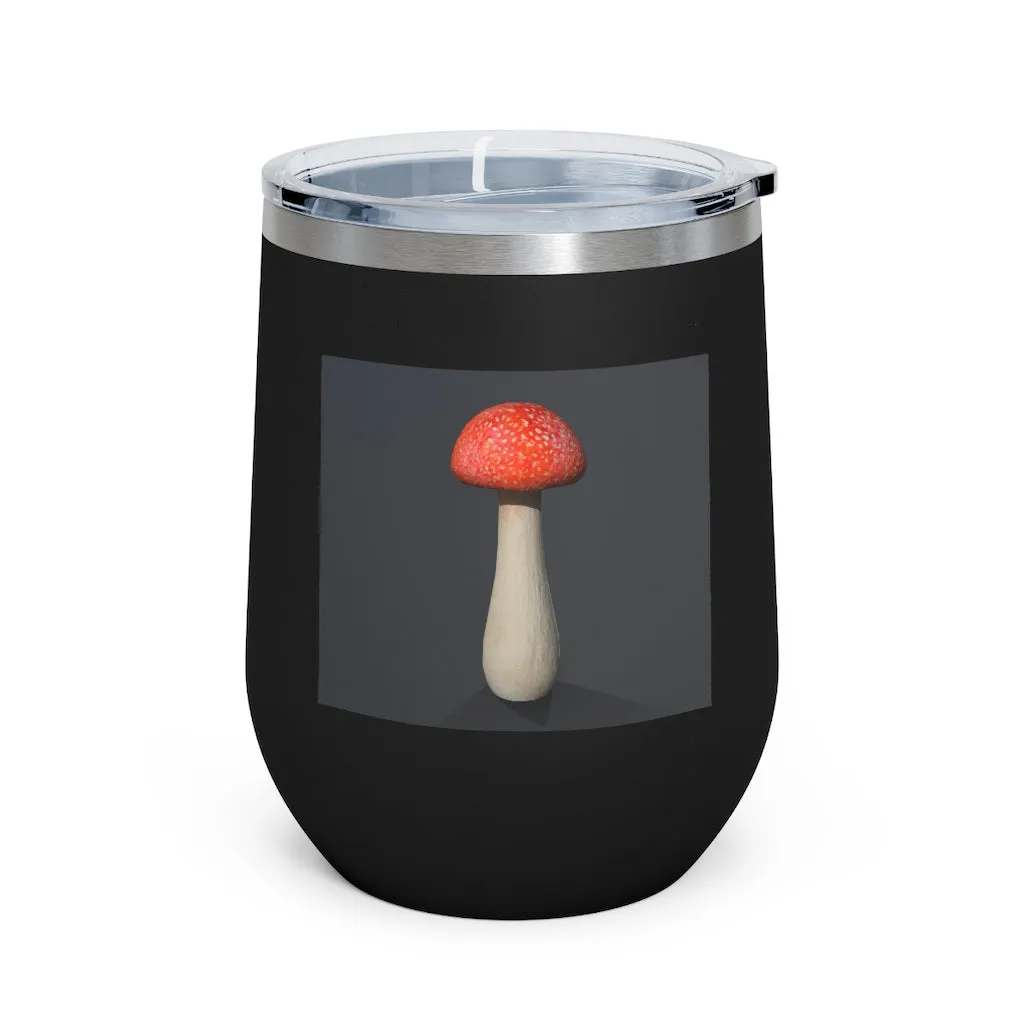 Mushroom 12oz Insulated Wine Tumbler