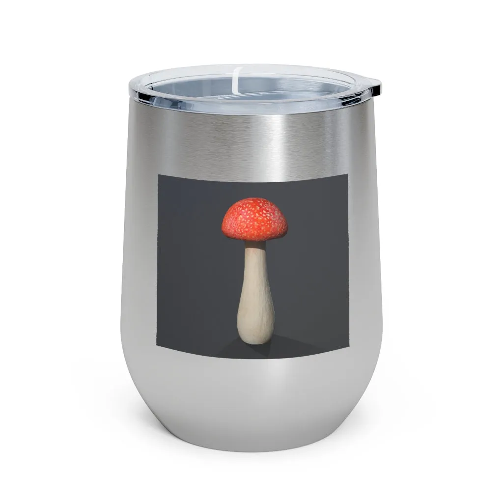 Mushroom 12oz Insulated Wine Tumbler