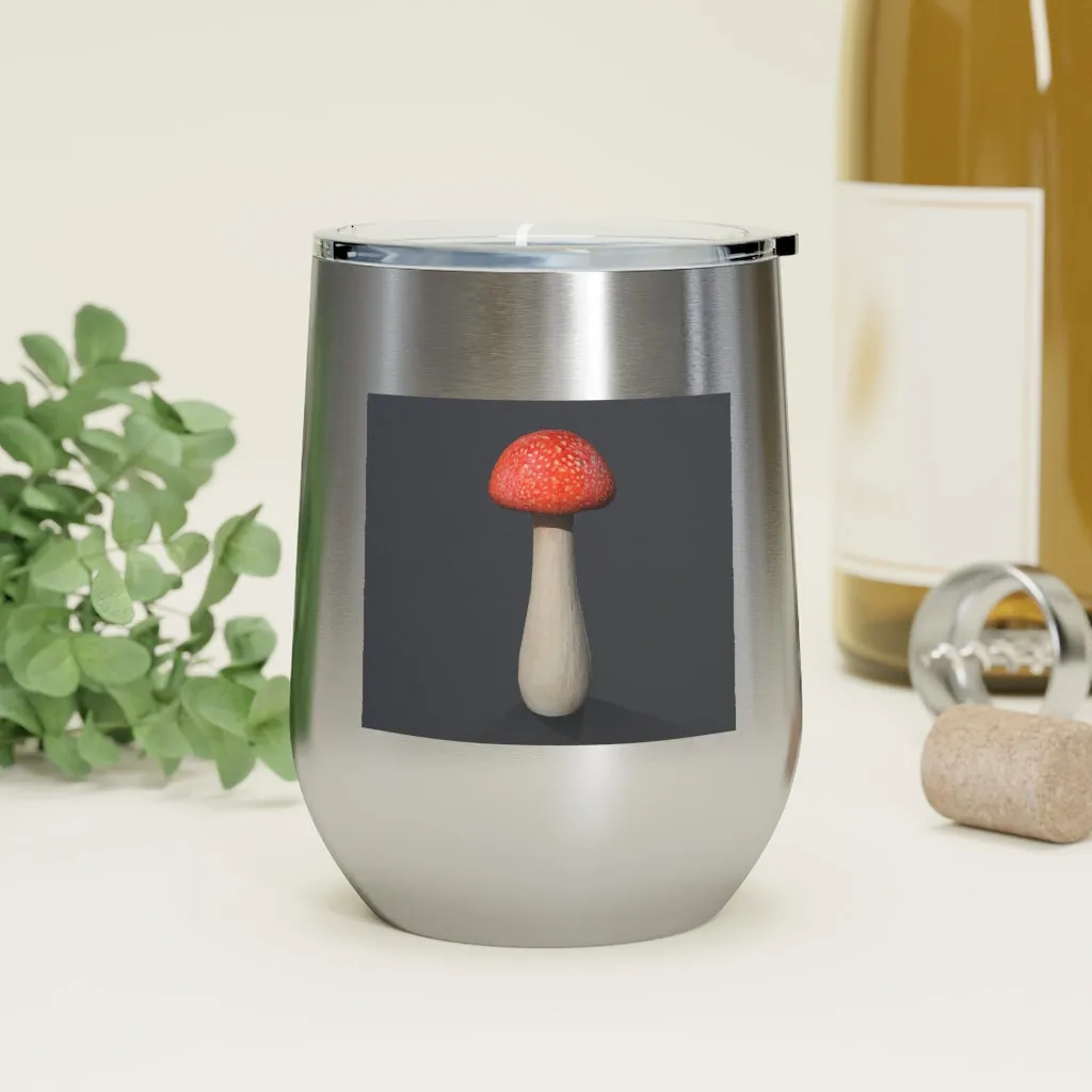 Mushroom 12oz Insulated Wine Tumbler