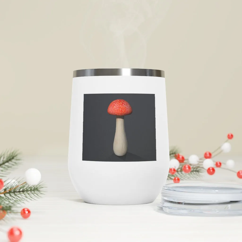 Mushroom 12oz Insulated Wine Tumbler