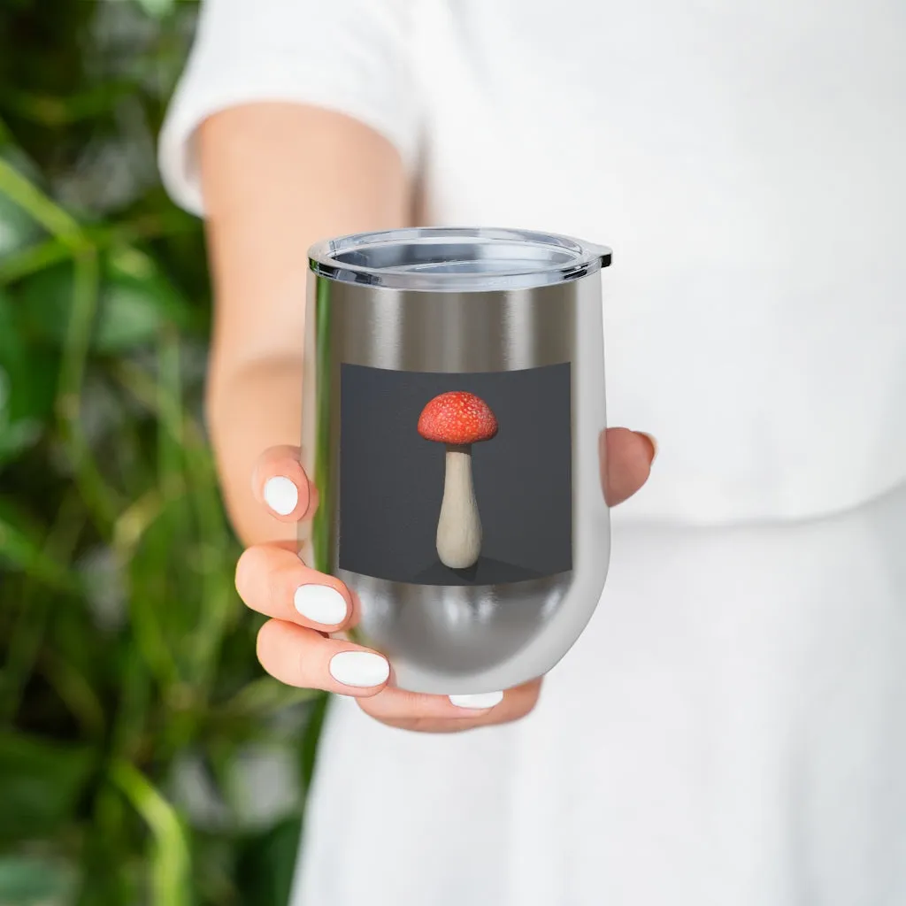 Mushroom 12oz Insulated Wine Tumbler