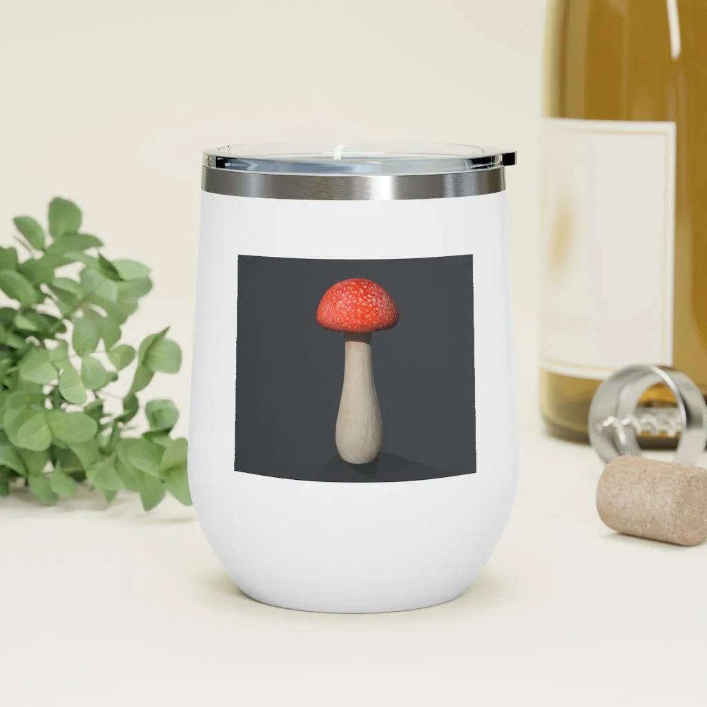 Mushroom 12oz Insulated Wine Tumbler